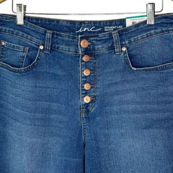 INC International Concepts 16/33 High Rise Delancey Straight Ankle Jean NWT - Picture 2 of 9